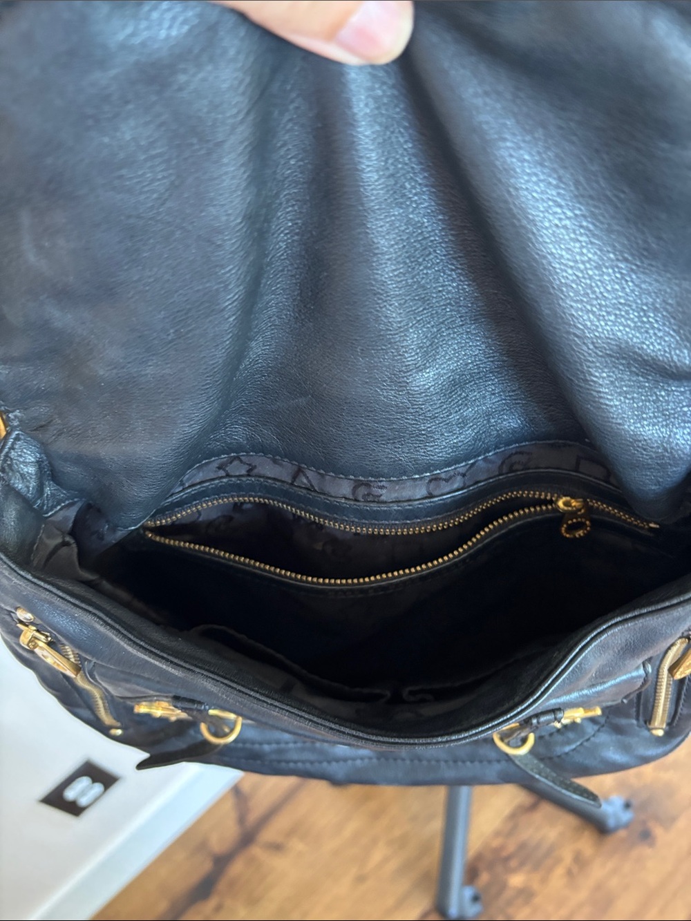 Marc Jacobs Natasha Bird Bag Petal To The Metal -  Black - Picture 10 of 11